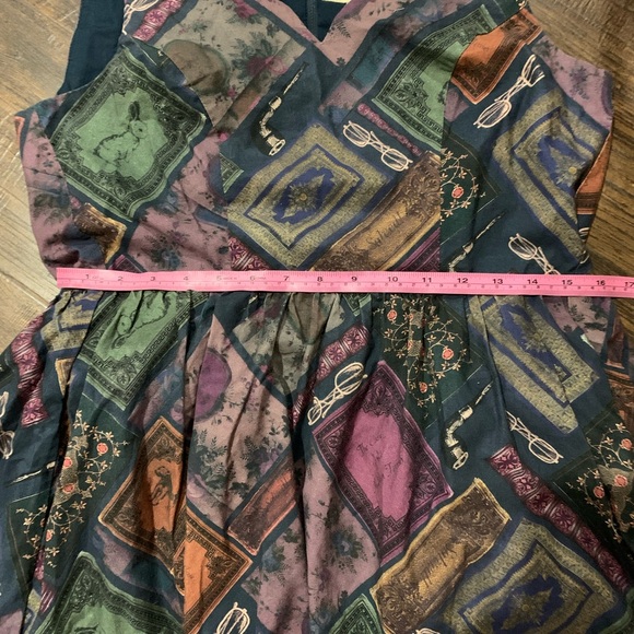 Modcloth To Thrill A Mockingbird Dress Reading Glasses Book Library Novelty S - Picture 11 of 13